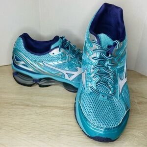 Mizuno Wave Viper 4IC Womens 10 Shoes Blue Running Walking Sneaker Gym Cushion